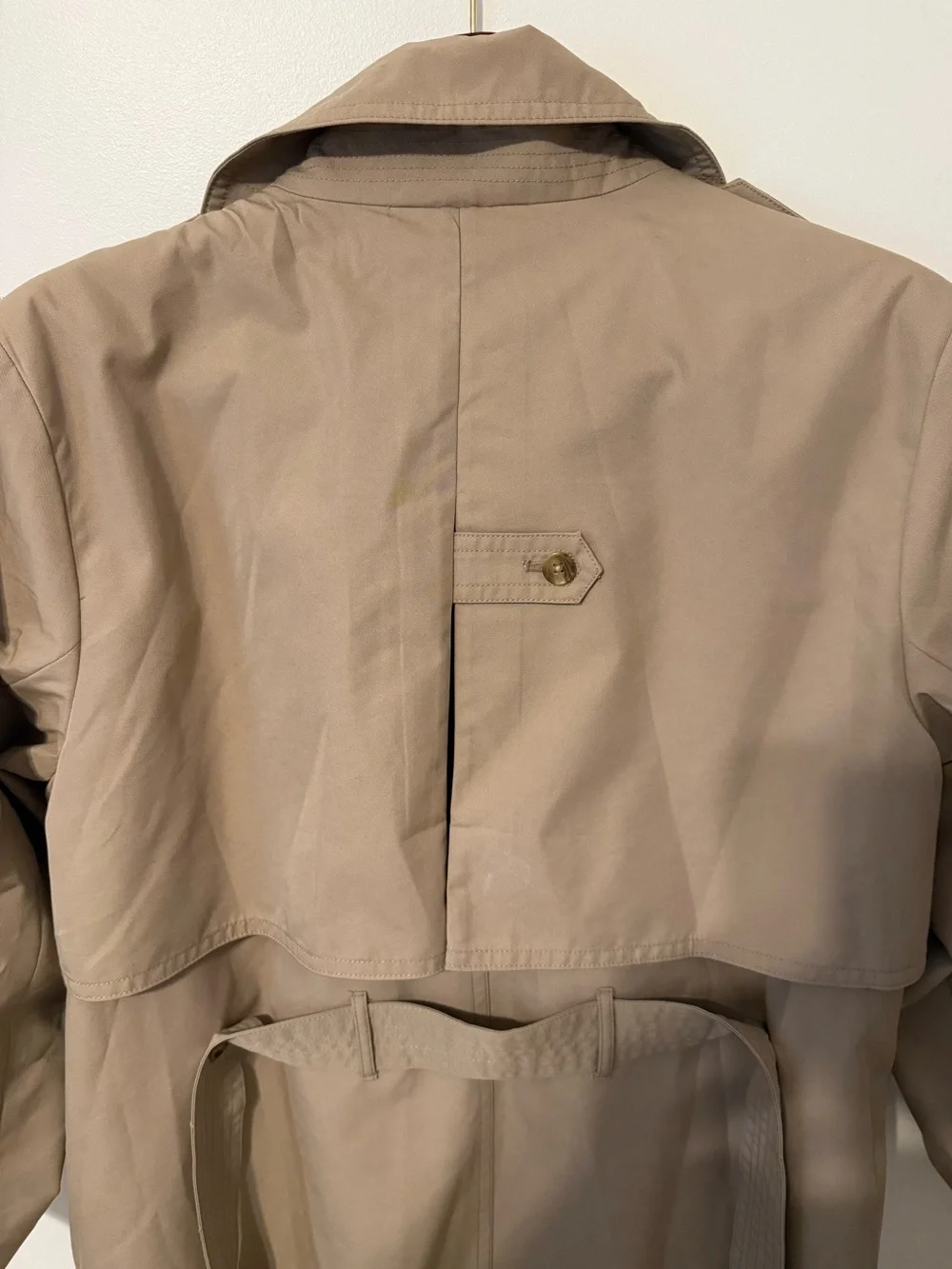 Banana Republic Tan Double-Breasted Trench Coat